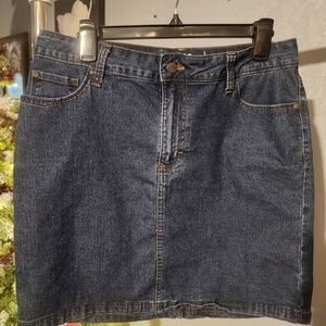 Riders by Lee Dark Blue Midrise Skirt